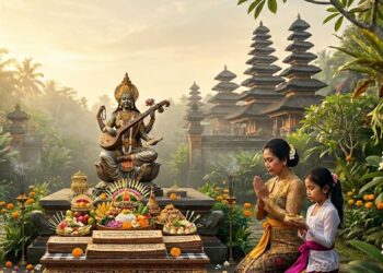 Cahaya Pengetahuan: Estetika dan Ritual Penyucian dalam Tradisi Saraswati di Bali