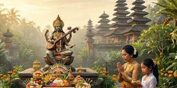 Cahaya Pengetahuan: Estetika dan Ritual Penyucian dalam Tradisi Saraswati di Bali